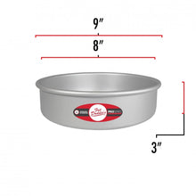Load image into Gallery viewer, Cake Pan 8x3 Fixed Bottom

