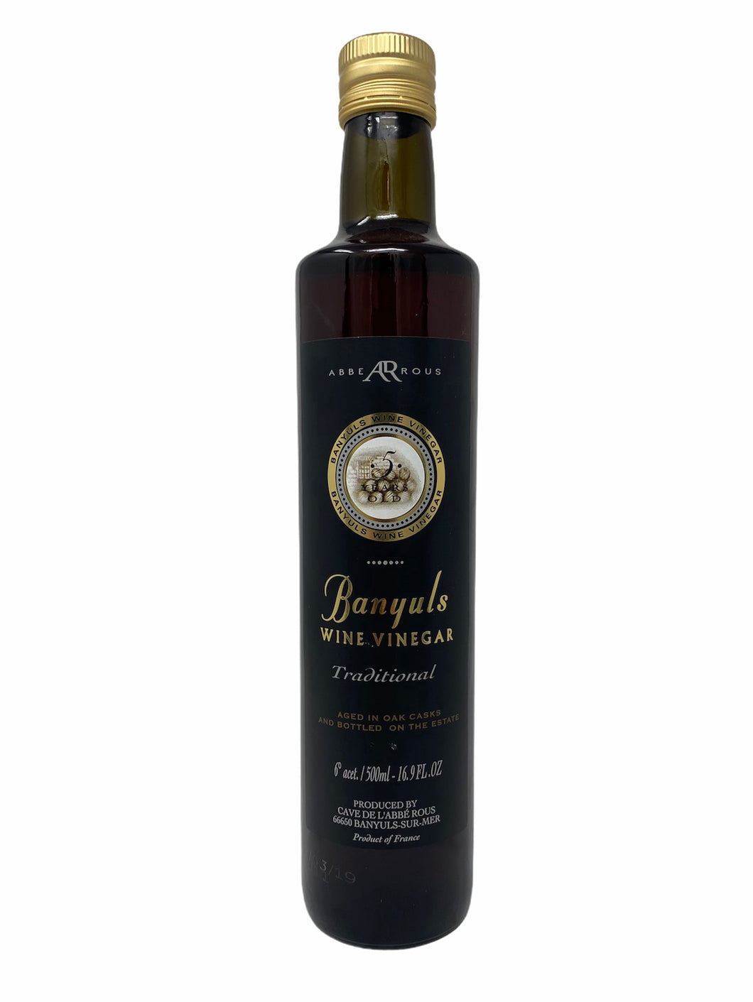 Banyul Wine Vinegar, Cave de l'Adde Rous 500ml