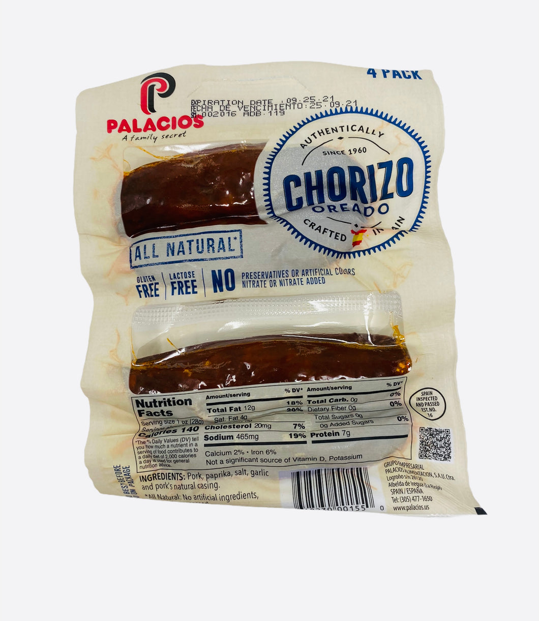 Palacio Chorizo 4pk 6.5oz