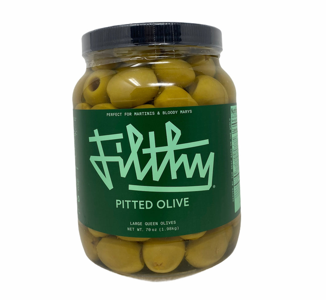 Filthy Pitted Olives 64oz