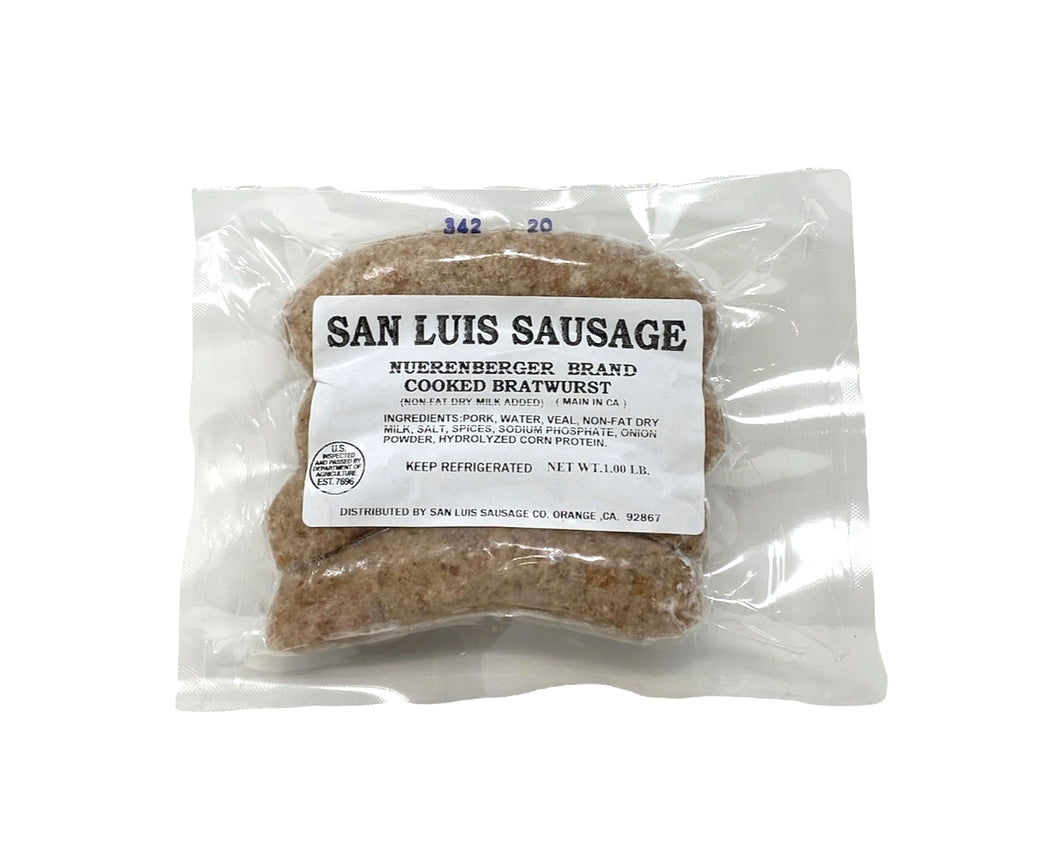 San Luis Bratwurst 1lb (Frozen)