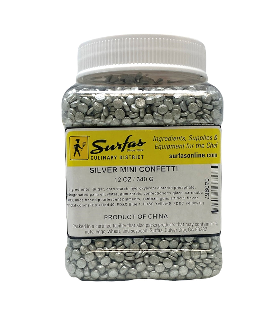 Mini Pearl Silver Confetti 12oz