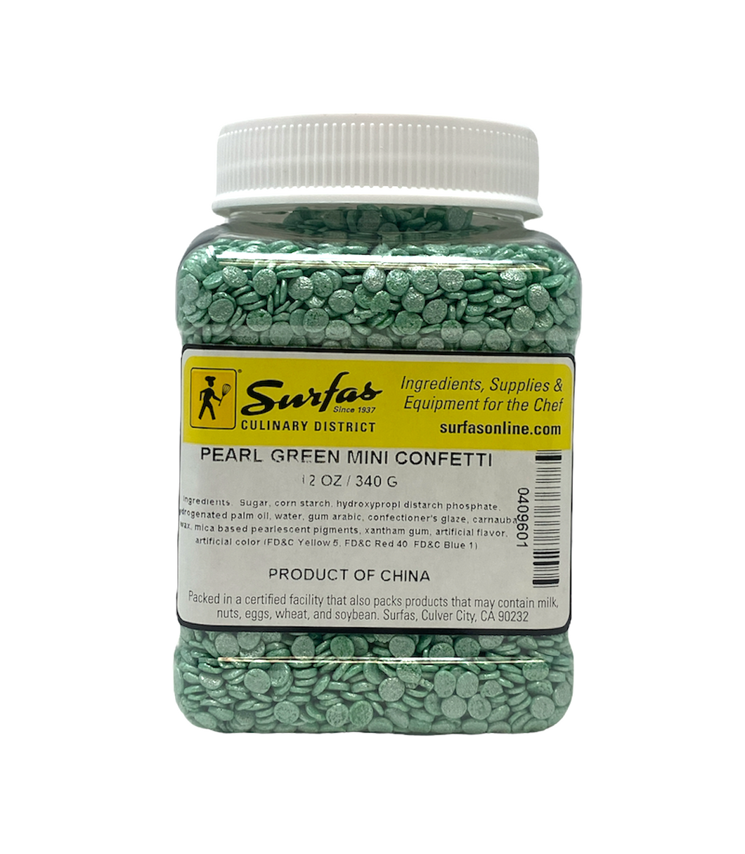 Mini Pearl Green Confetti 12oz