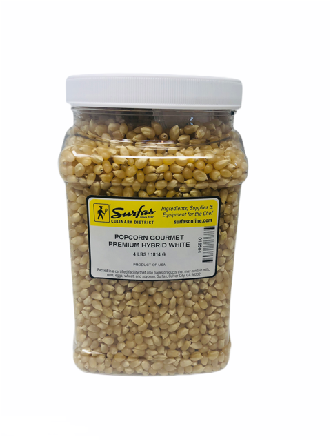 Gourmet Premium Hybrid White Popcorn 4lbs