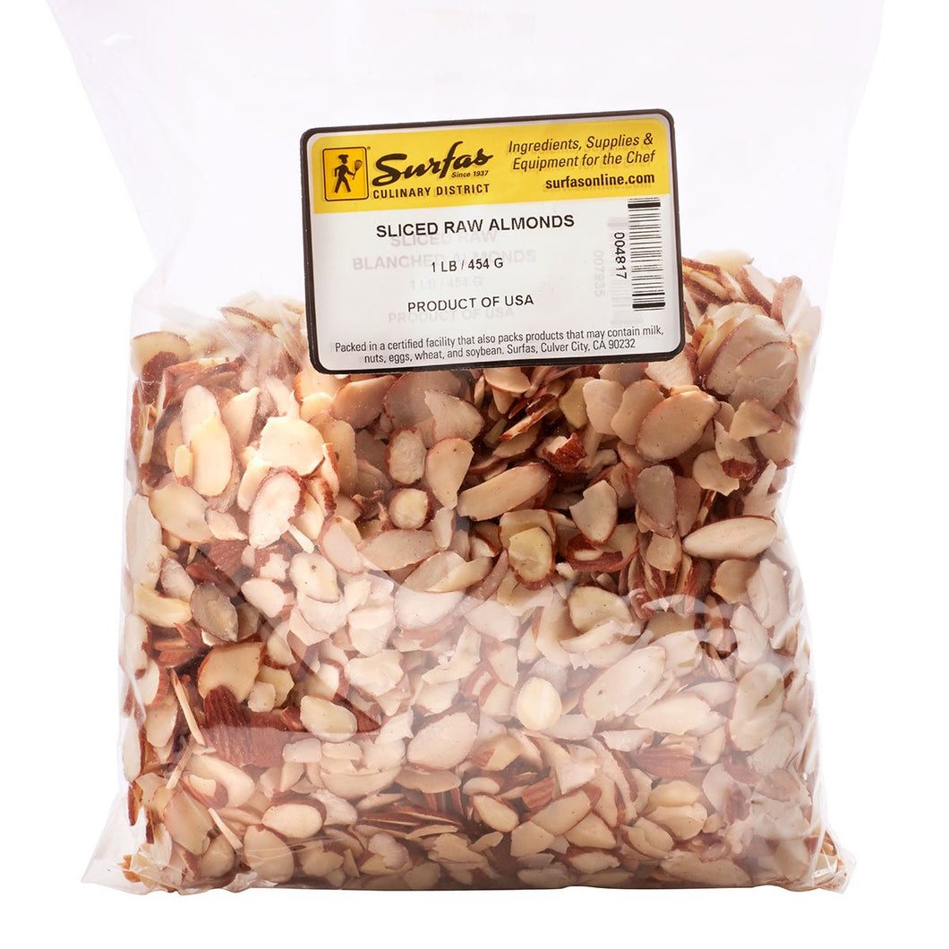 Sliced Natural Almonds 1lb