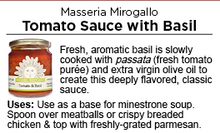 Load image into Gallery viewer, Masseria Tomato Basil Sauce 280g
