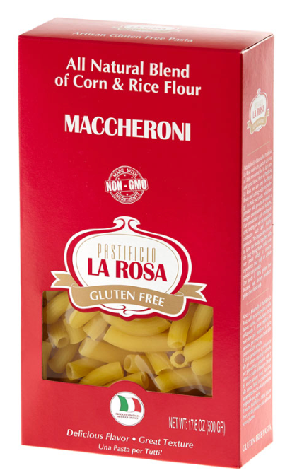 La Rosa GF Maccheroni Pasta 1.1lb