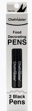 Load image into Gallery viewer, Chefmaster Decorating Pens Black 2ct
