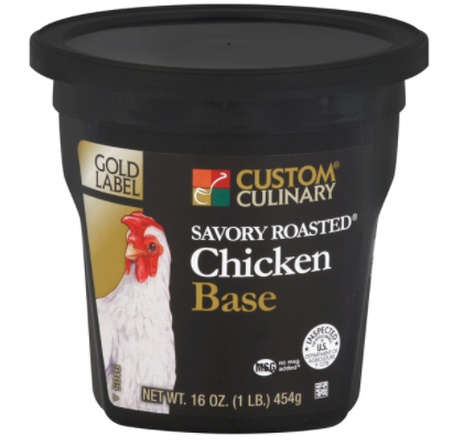 Custom Culinary Gold Label Roasted Chicken Base 1lbs