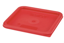 Load image into Gallery viewer, Cambro Food Sq Lid Red 6/8QT
