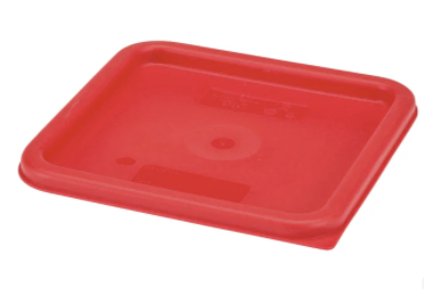 Cambro Food Sq Lid Red 6/8QT