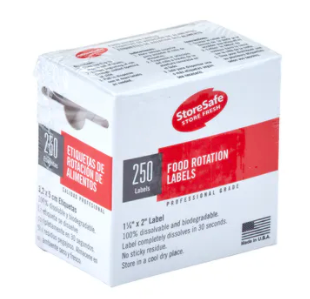 Labels Storesafe 250/Roll