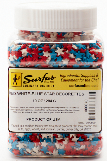 Red, White & Blue Star Decorettes 10oz