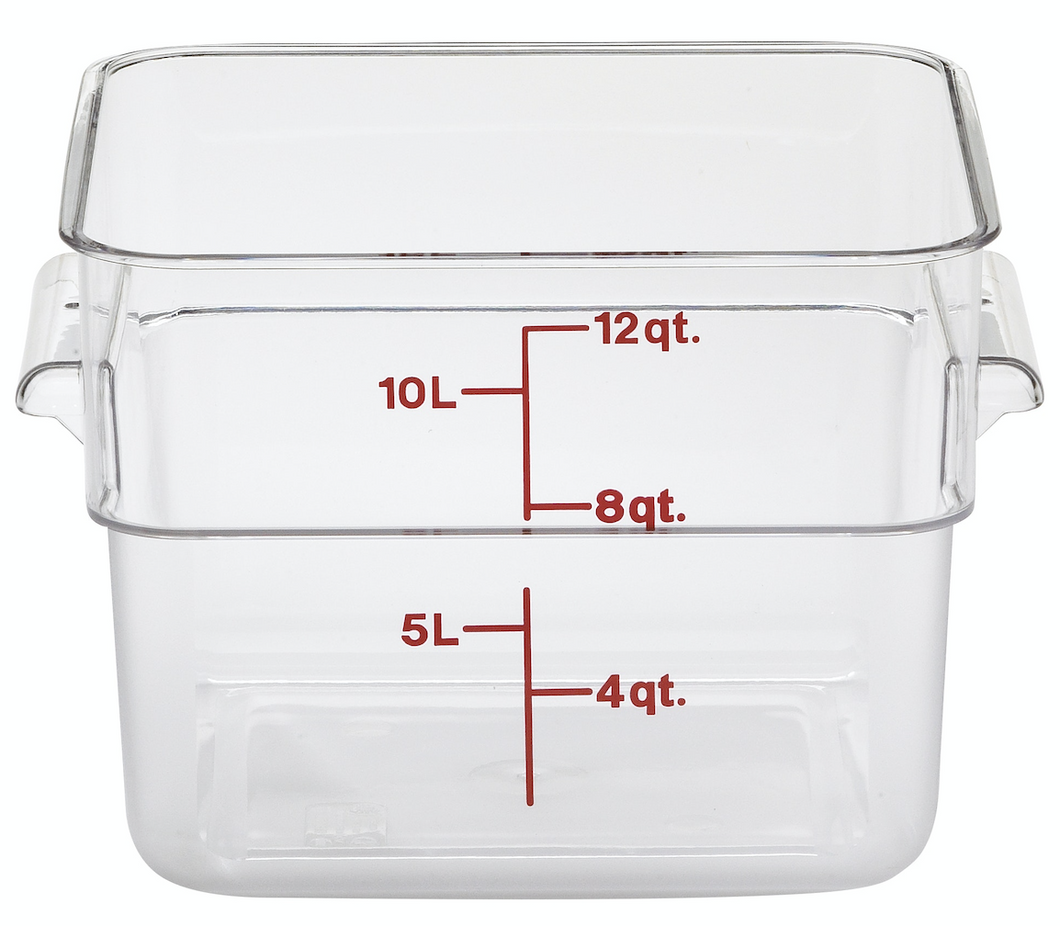 Cambro Square Clear Food Storage 12 qt