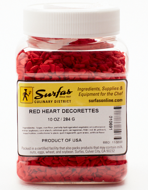 Red Hearts Decorettes 10oz