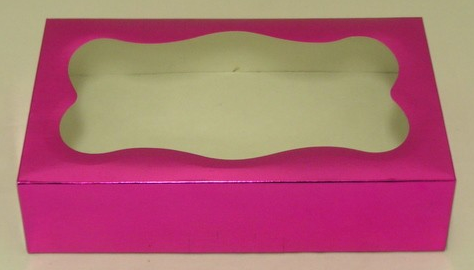 Cookie Box 1Lb Pink Foil