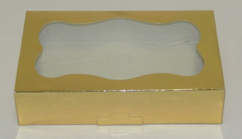 Cookie Box 1Lb Gold Foil