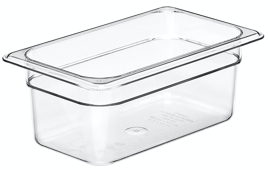 Cambro Food Pan 1/4 X 4 Clear