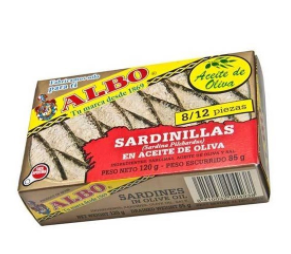 Albo Sardines Baby 120g