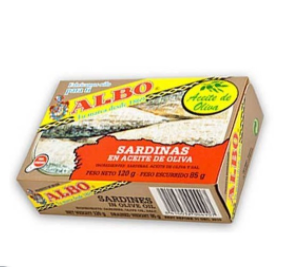 Albo Sardines Olive Oil 120g