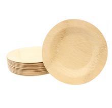 Load image into Gallery viewer, Bamboo plate 7&quot; round
