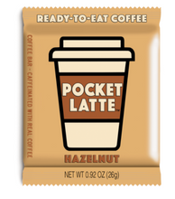 Load image into Gallery viewer, Pocket Latte Hazelnut Caffeinated Chocolate  26g
