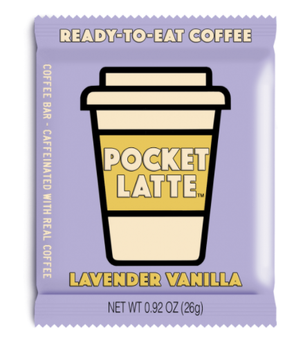 Pocket Latte Lavender Caffeinated Chocolate 26g