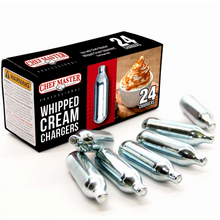 Load image into Gallery viewer, Chef Master Whipped Cream Chargers, 24-Pack
