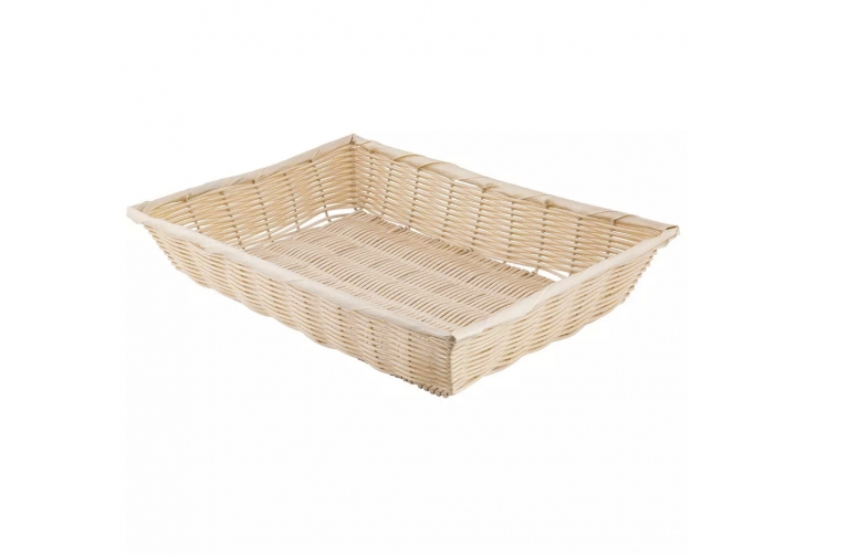 Basket Woven Natural Rectangular 3x18x12.5inch
