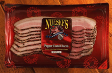 Load image into Gallery viewer, Nueske&#39;s Pepper Coated Bacon 8oz
