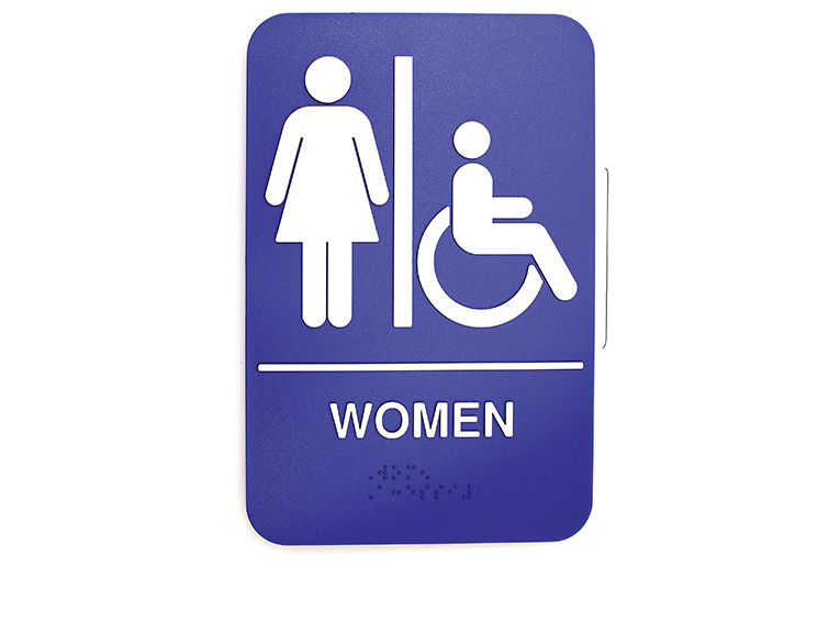 Sign Restroom Women Handicap