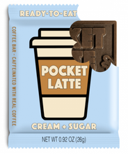 Load image into Gallery viewer, Pocket Latte Cream Caffeinated Chocolate 26g
