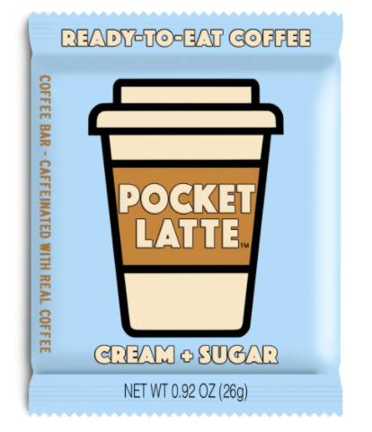 Pocket Latte Cream Caffeinated Chocolate 26g