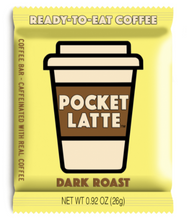 Load image into Gallery viewer, Pocket Latte Dark Roast Caffeinated Chocolate 26g
