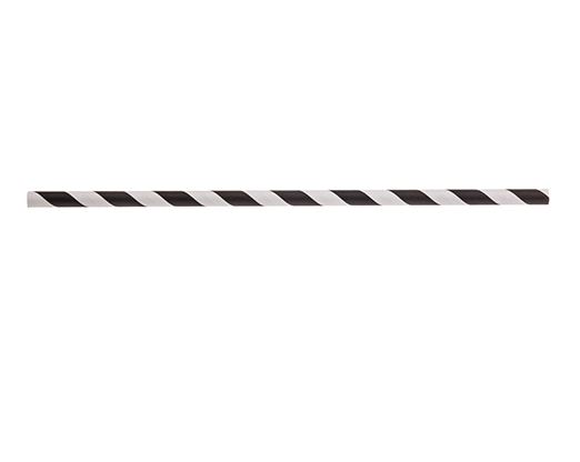 Paper Straws, black striped 500pk
