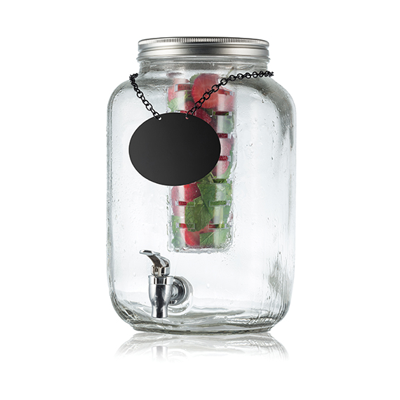 DISPENSER GLASS MASON 2GAL