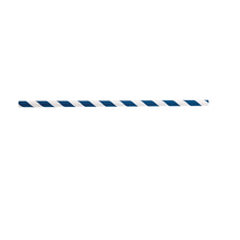 Load image into Gallery viewer, Paper Straws, blue striped 500pk
