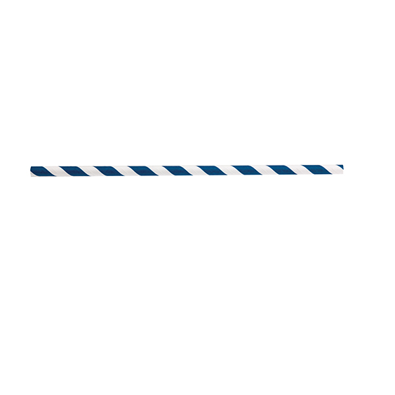 Paper Straws, blue striped 500pk