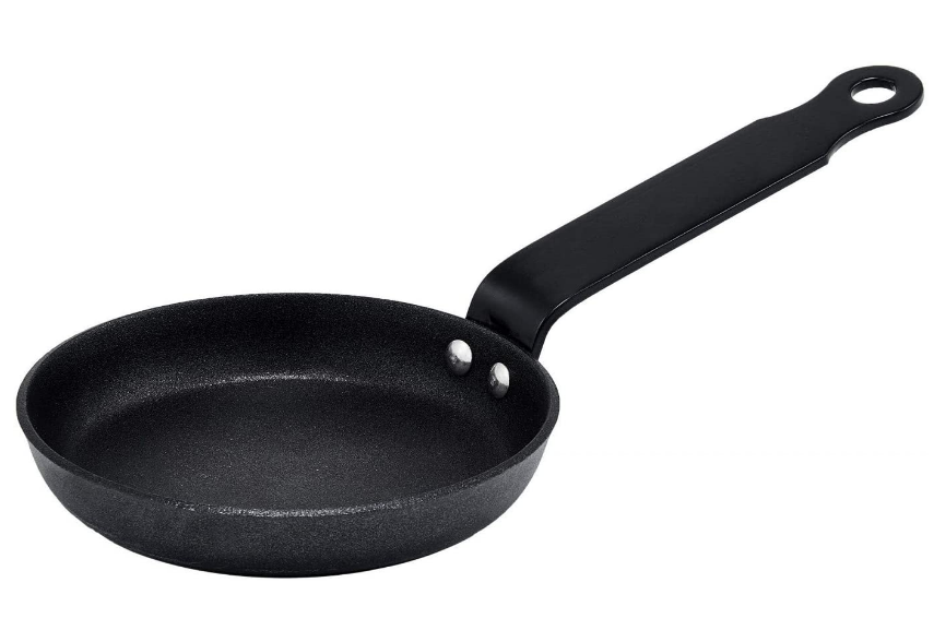 BLINI PAN ENAM CARB STL 4-3/4