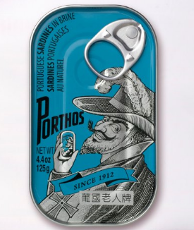 Porthos Sardines in Brine 4.4oz