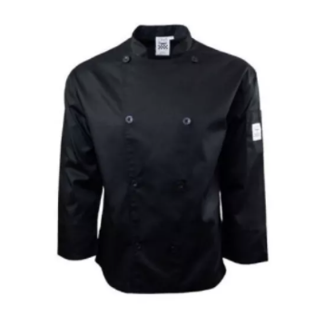 Chef Coat Mesh Black Long Sleeves, M