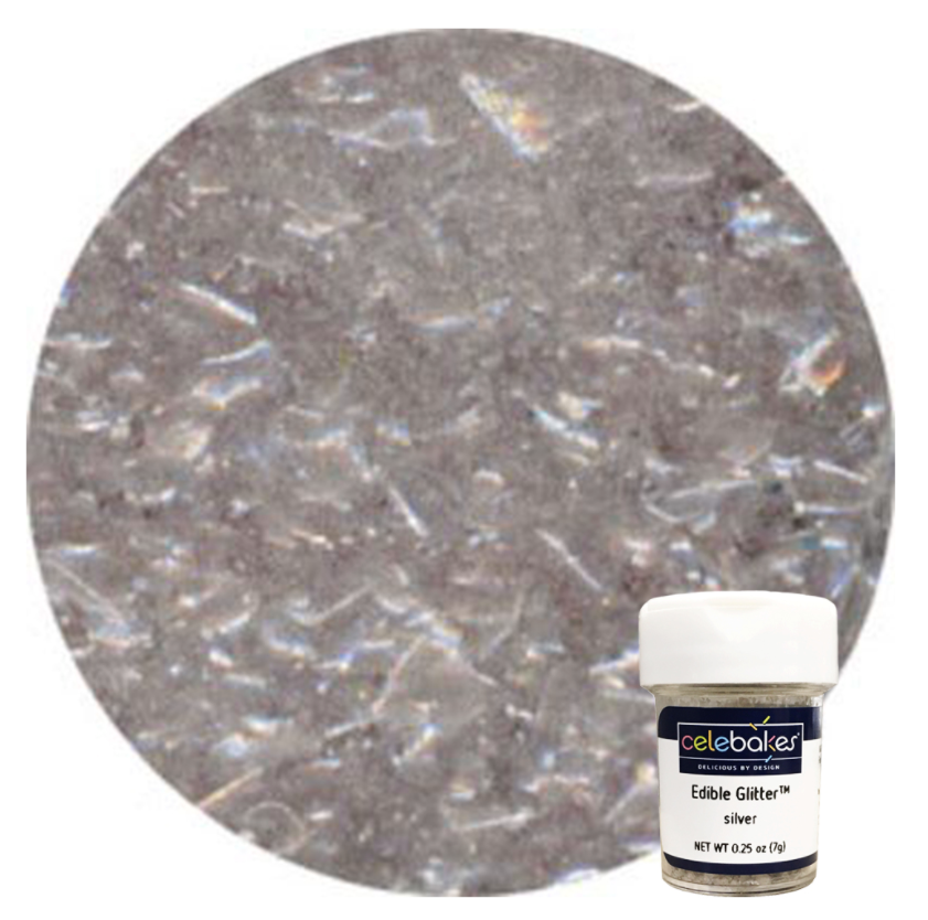 Celebake Edible Glitter Silver