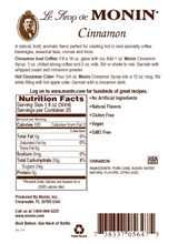 Load image into Gallery viewer, Monin • Cinnamon Syrup 750ml
