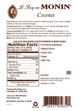 Load image into Gallery viewer, Monin • Coconut Syrup 750ml
