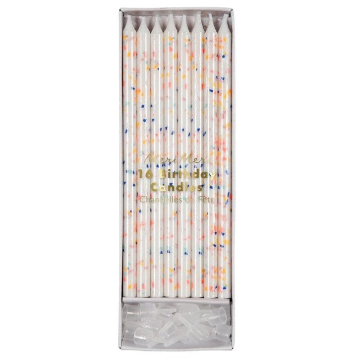 Neon Confetti Candles