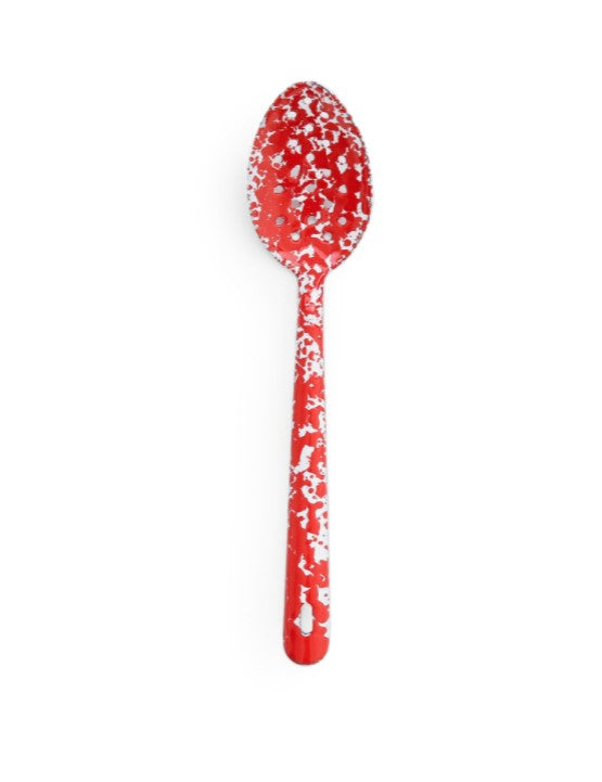 Enamel Splatter Spoon - Red