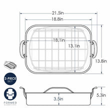 Load image into Gallery viewer, Roasting Pan w/ Rack XL Copper
