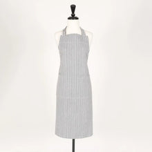 Load image into Gallery viewer, Stripe Pewter Bib Apron
