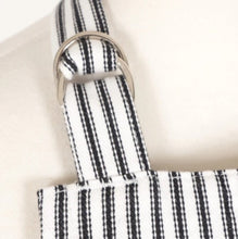 Load image into Gallery viewer, Stripe Pewter Bib Apron
