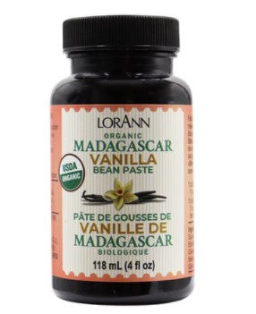Lorann Madagascar Vanilla Bean Paste - Organic 4oz
